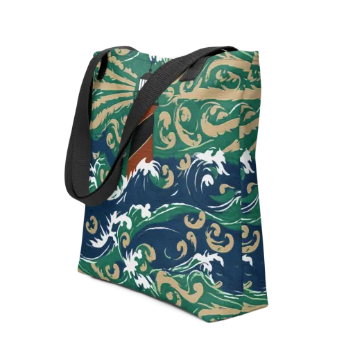 Beacon in the Breakers on a Tote Bag