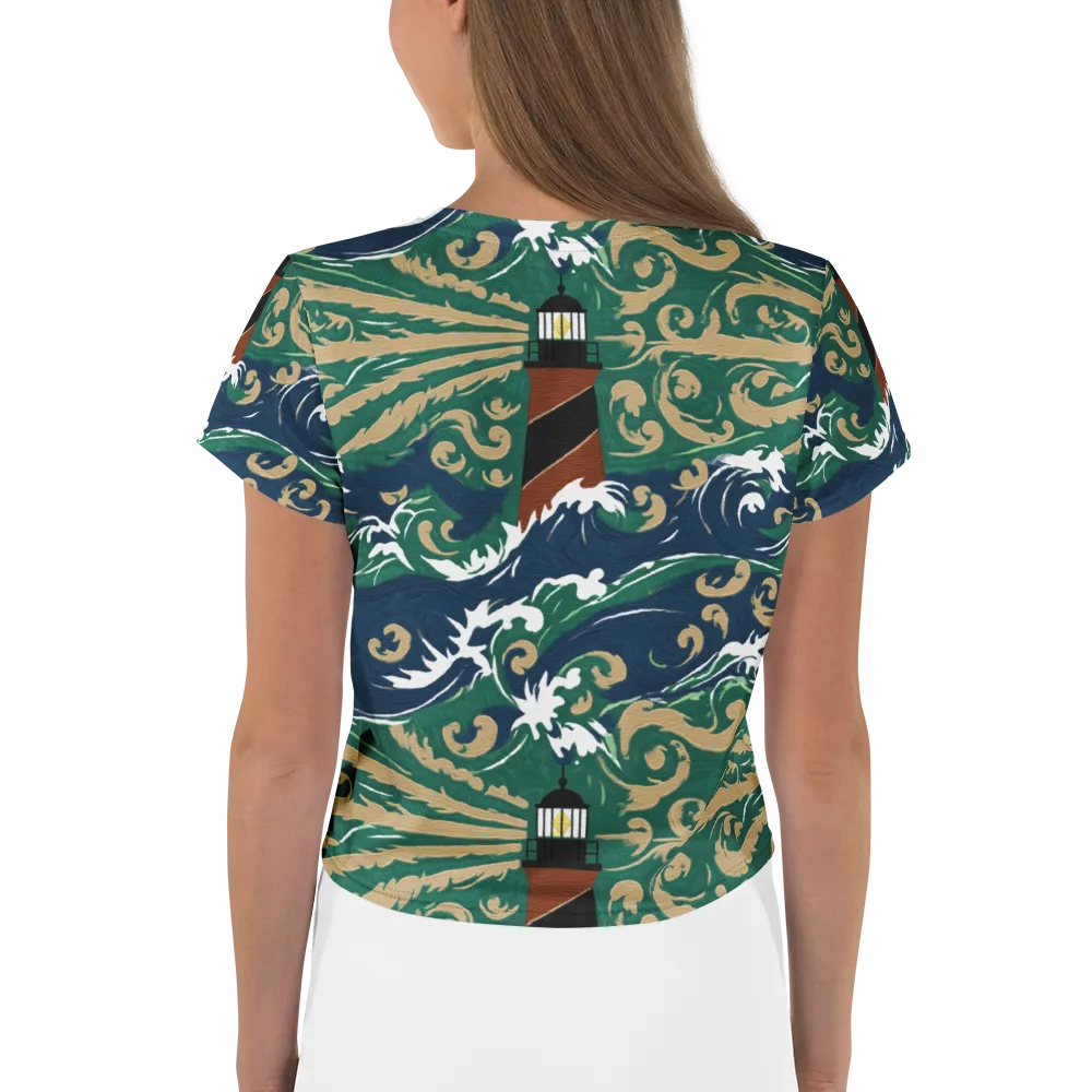 Beacon in the Breakers on Crop Tee — Back