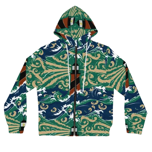 Beacon in the Breakers on a Women's Full-Zip Hoodie