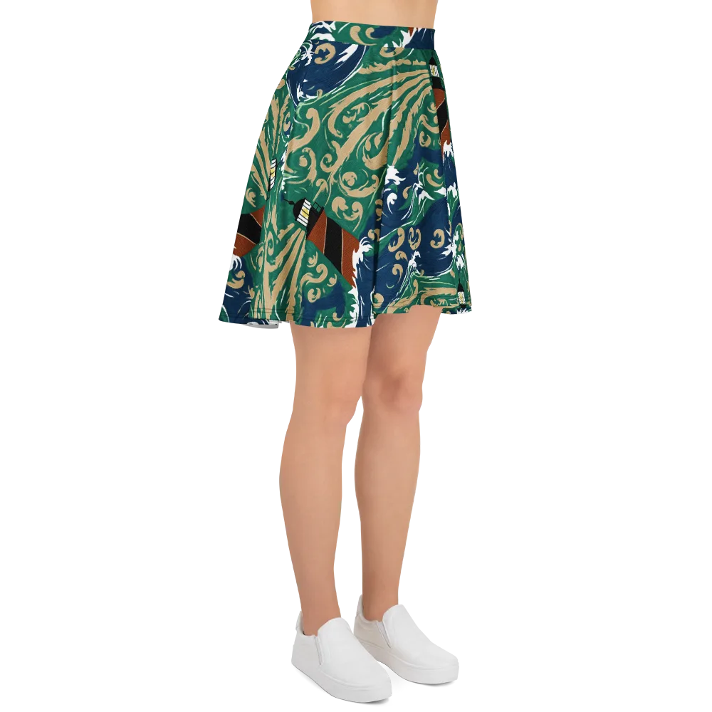 Beacon in the Breakers on Skater Skirt — Right