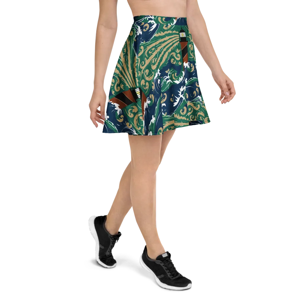 Beacon in the Breakers on Skater Skirt — Right