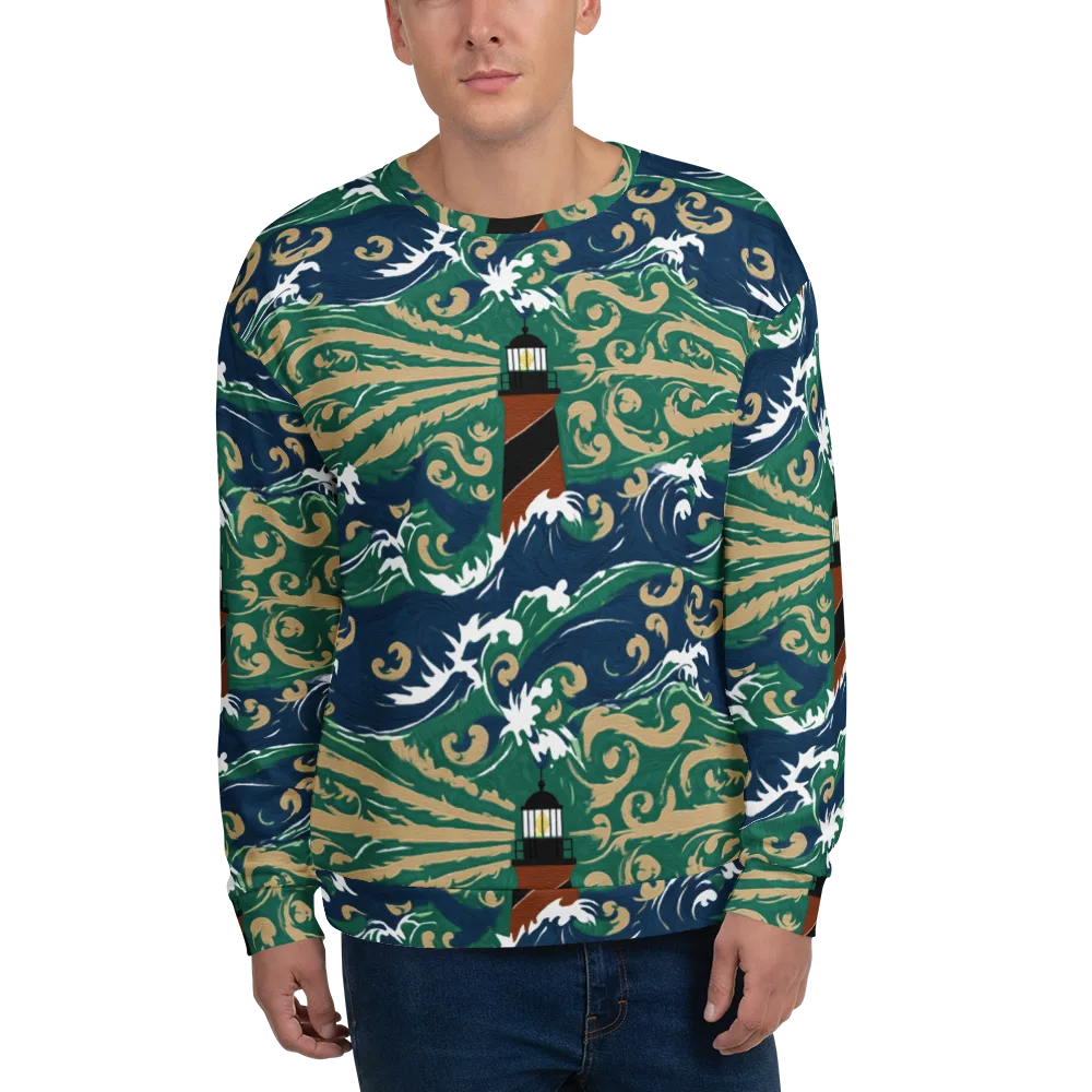 Beacon in the Breakers on Sweatshirt — Front
