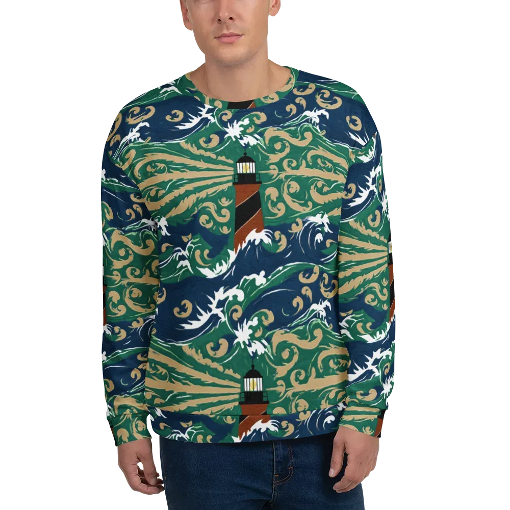 Beacon in the Breakers on Sweatshirt — Front