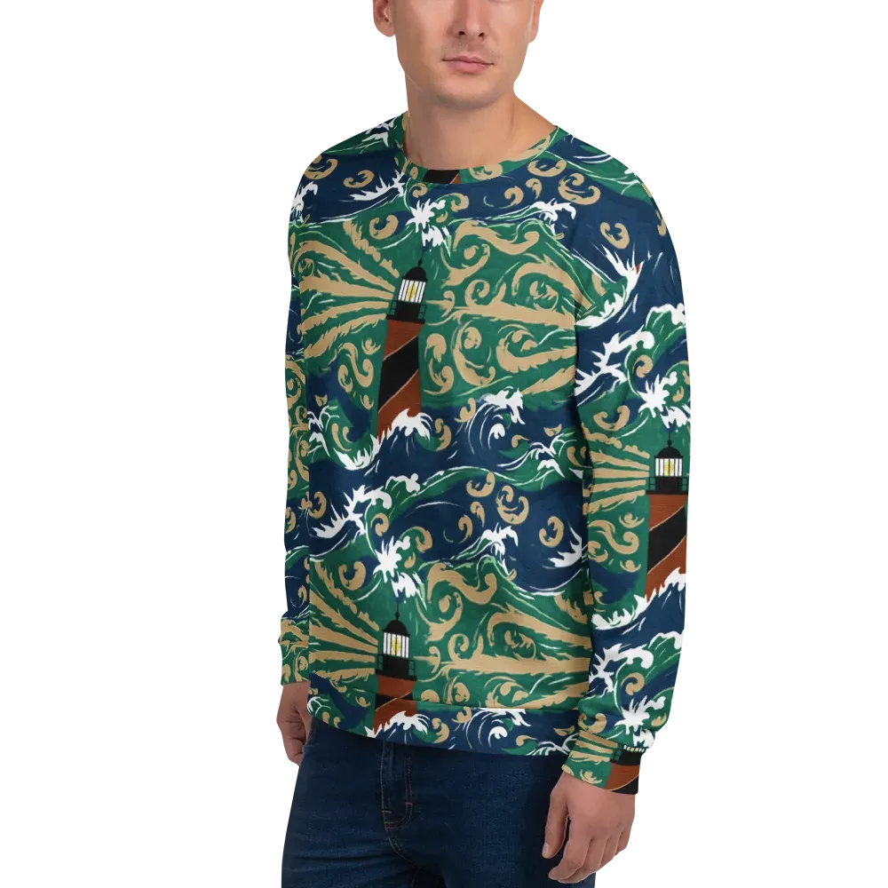 Beacon in the Breakers on Sweatshirt — Left Front