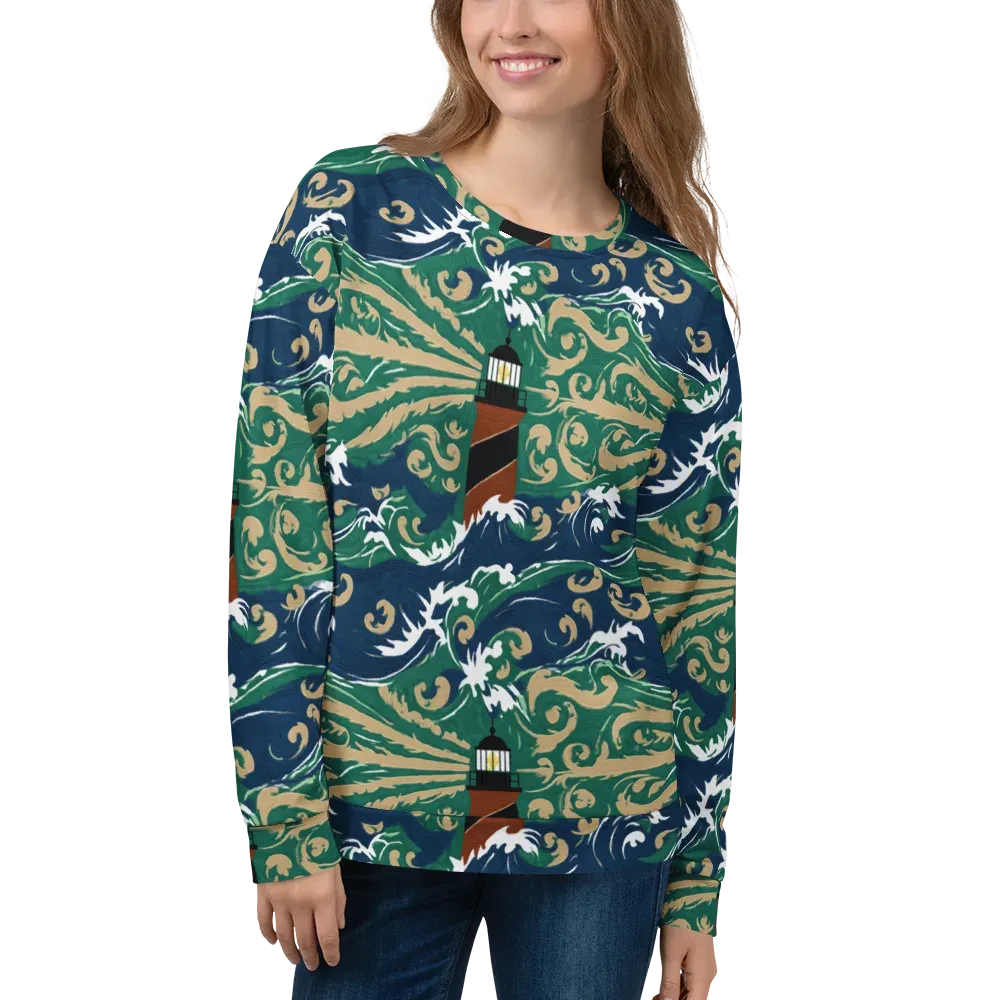 Beacon in the Breakers on Sweatshirt — Front