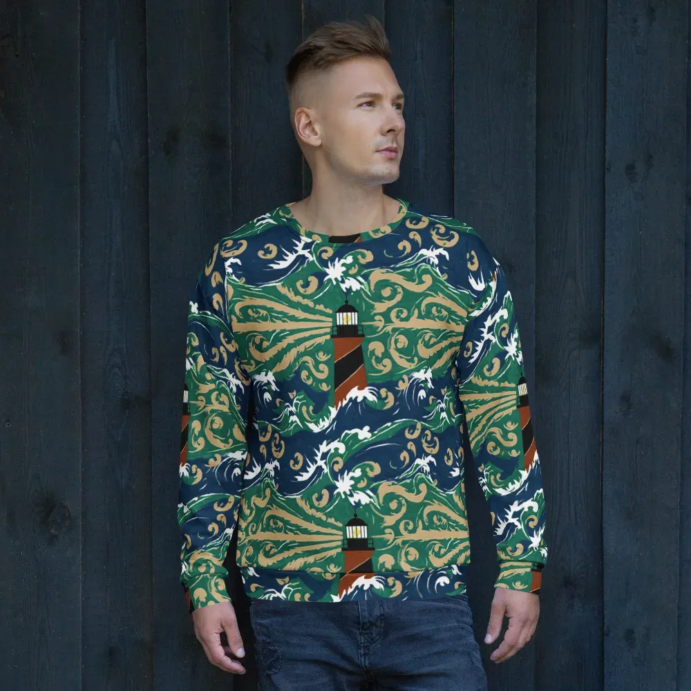 Beacon in the Breakers on Sweatshirt — Front