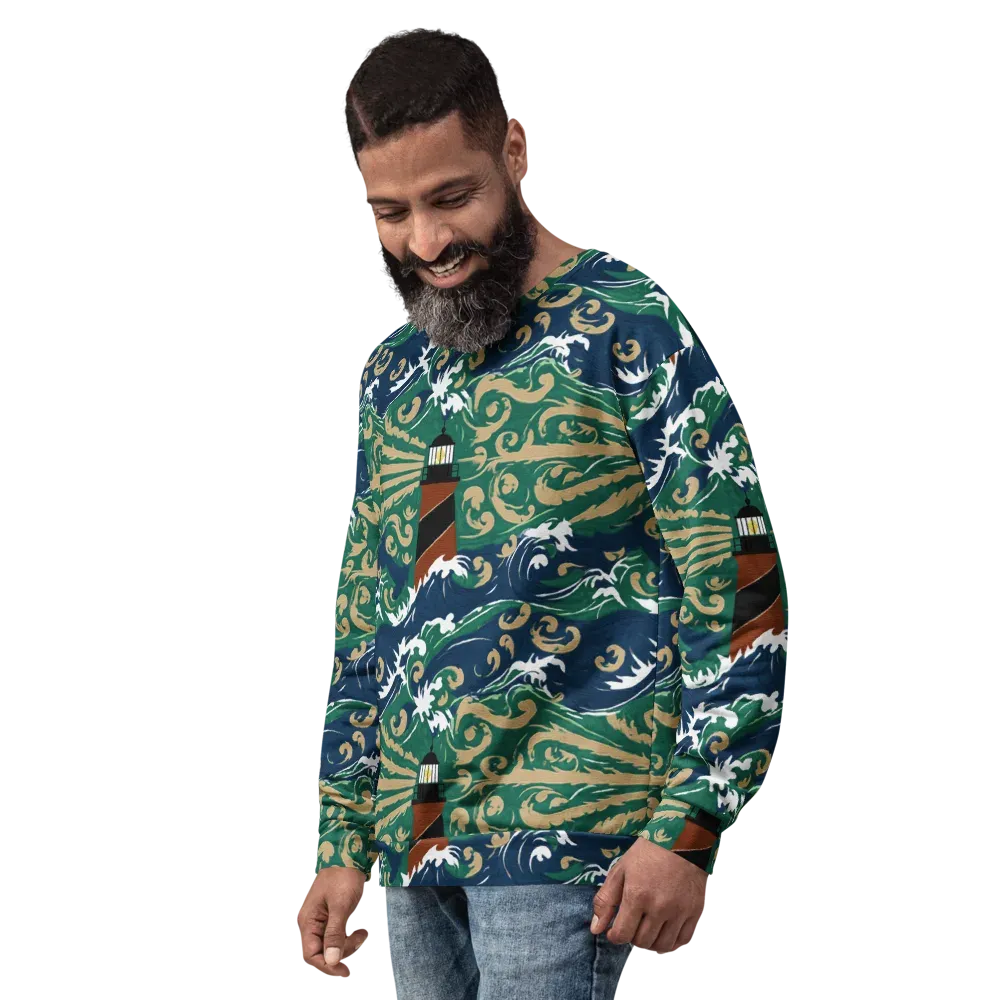 Beacon in the Breakers on Sweatshirt — Left Front