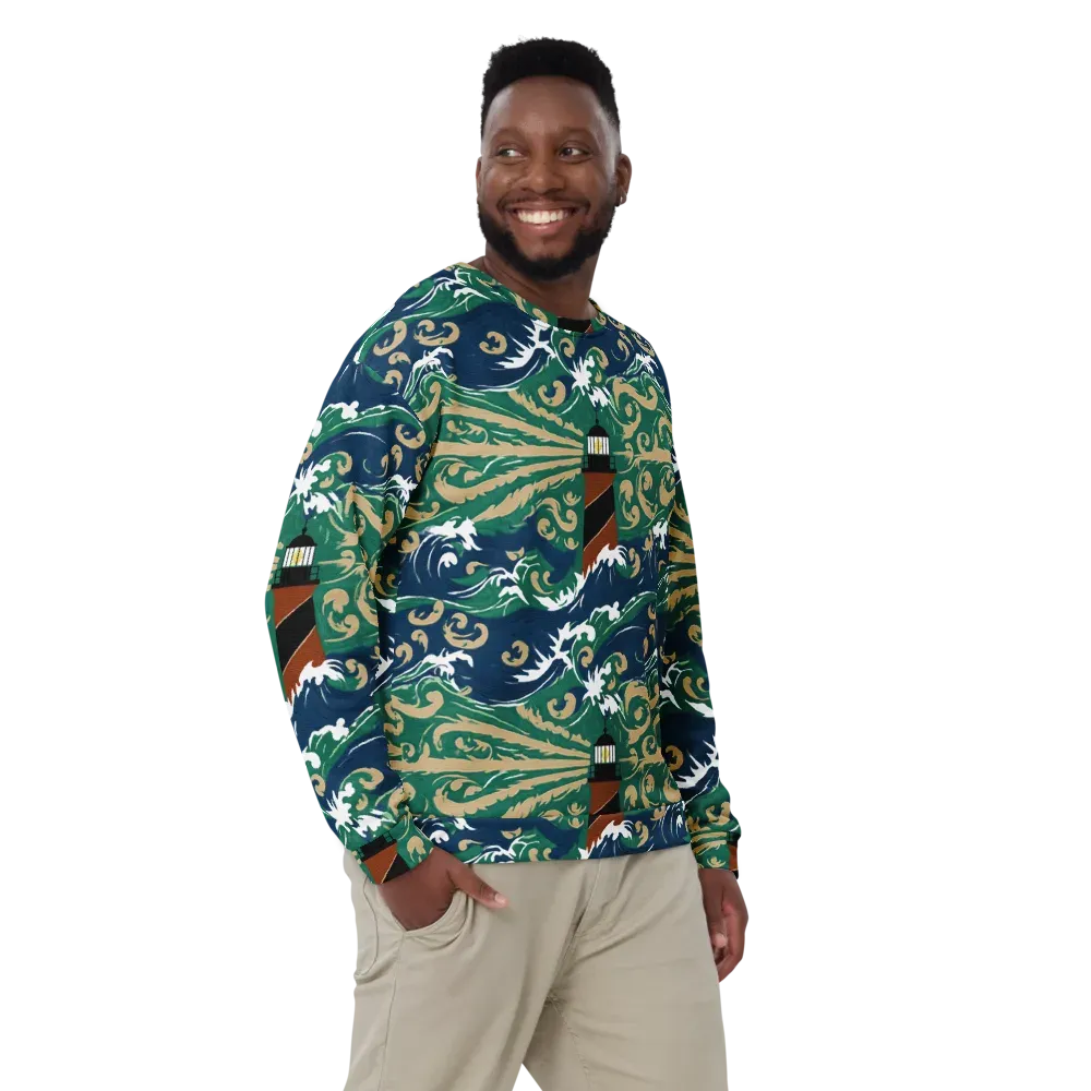 Beacon in the Breakers on Sweatshirt — Front