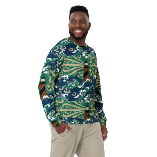 Beacon in the Breakers on a Sweatshirt