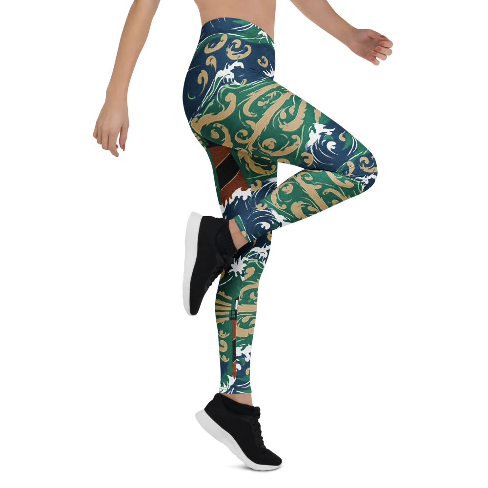 Beacon in the Breakers on Leggings — Right