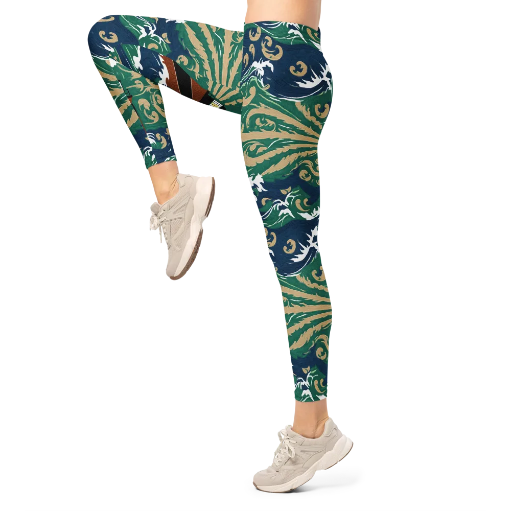 Beacon in the Breakers on Leggings — Left