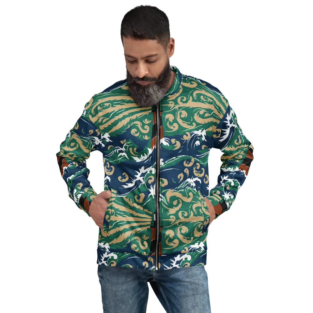 Beacon in the Breakers on Bomber Jacket — Front
