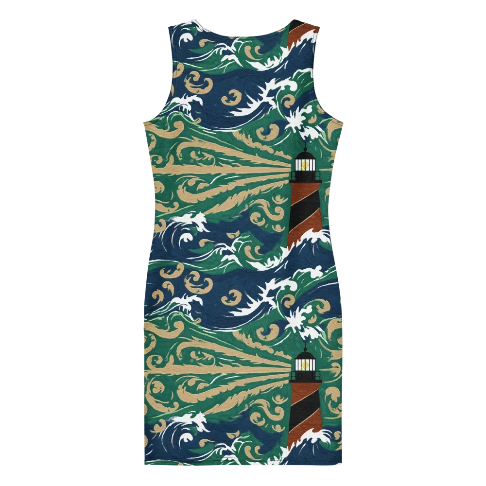 Beacon in the Breakers on Bodycon Dress — Back