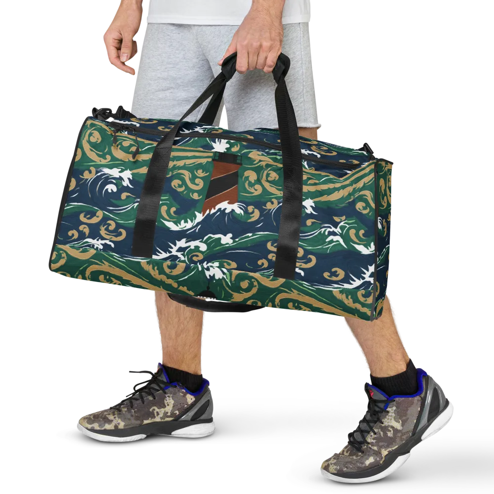 Beacon in the Breakers on Duffle Bag — Front