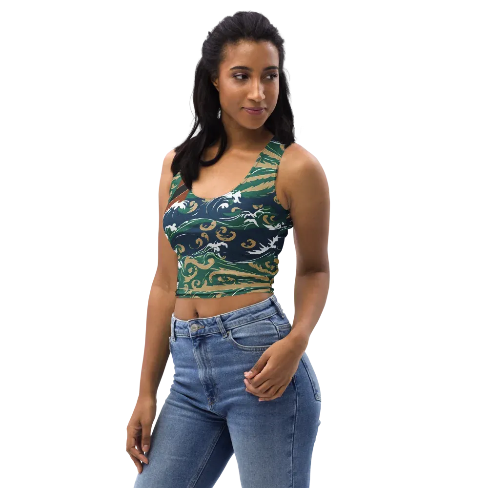 Beacon in the Breakers on Crop Top — Left Front