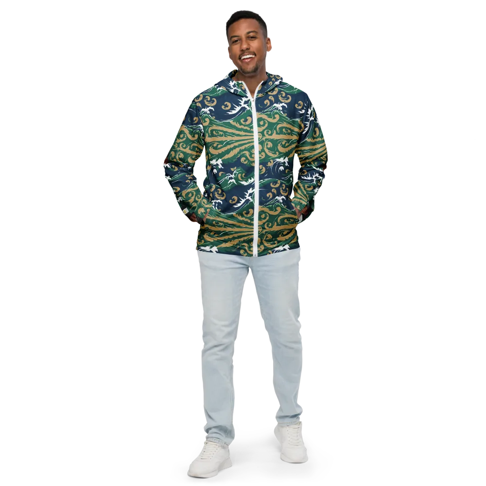 Beacon in the Breakers on Men's Windbreaker — Front