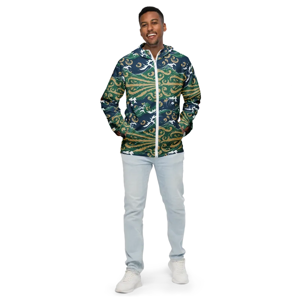 Beacon in the Breakers on Men's Windbreaker — Front