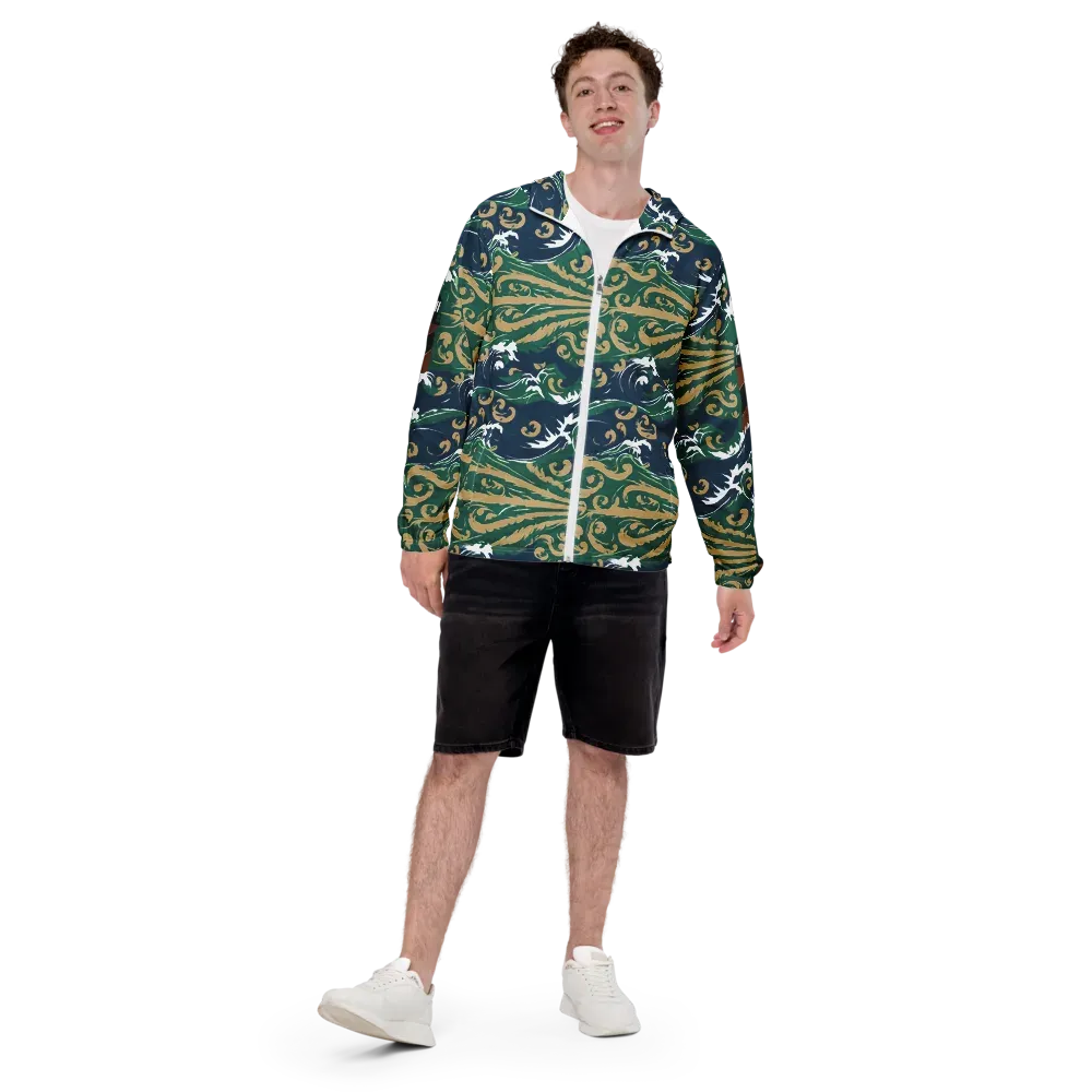 Beacon in the Breakers on Men's Windbreaker — Front