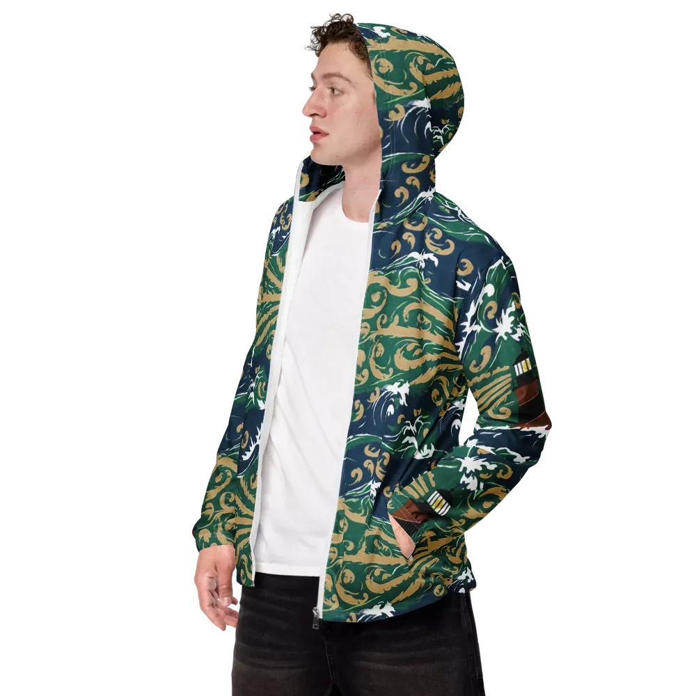 Beacon in the Breakers on Men's Windbreaker — Left Front