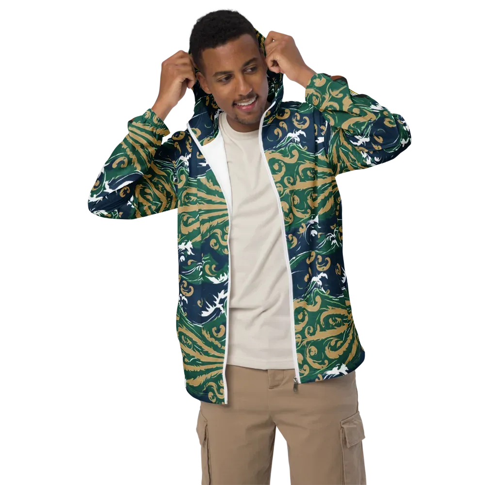 Beacon in the Breakers on Men's Windbreaker — Front