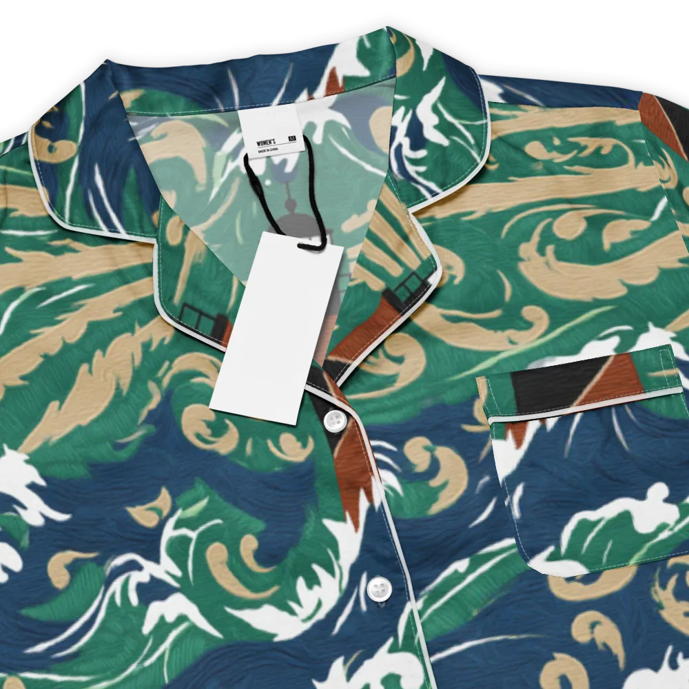 Beacon in the Breakers on Women's Short Sleeve Pajama Top — Product details