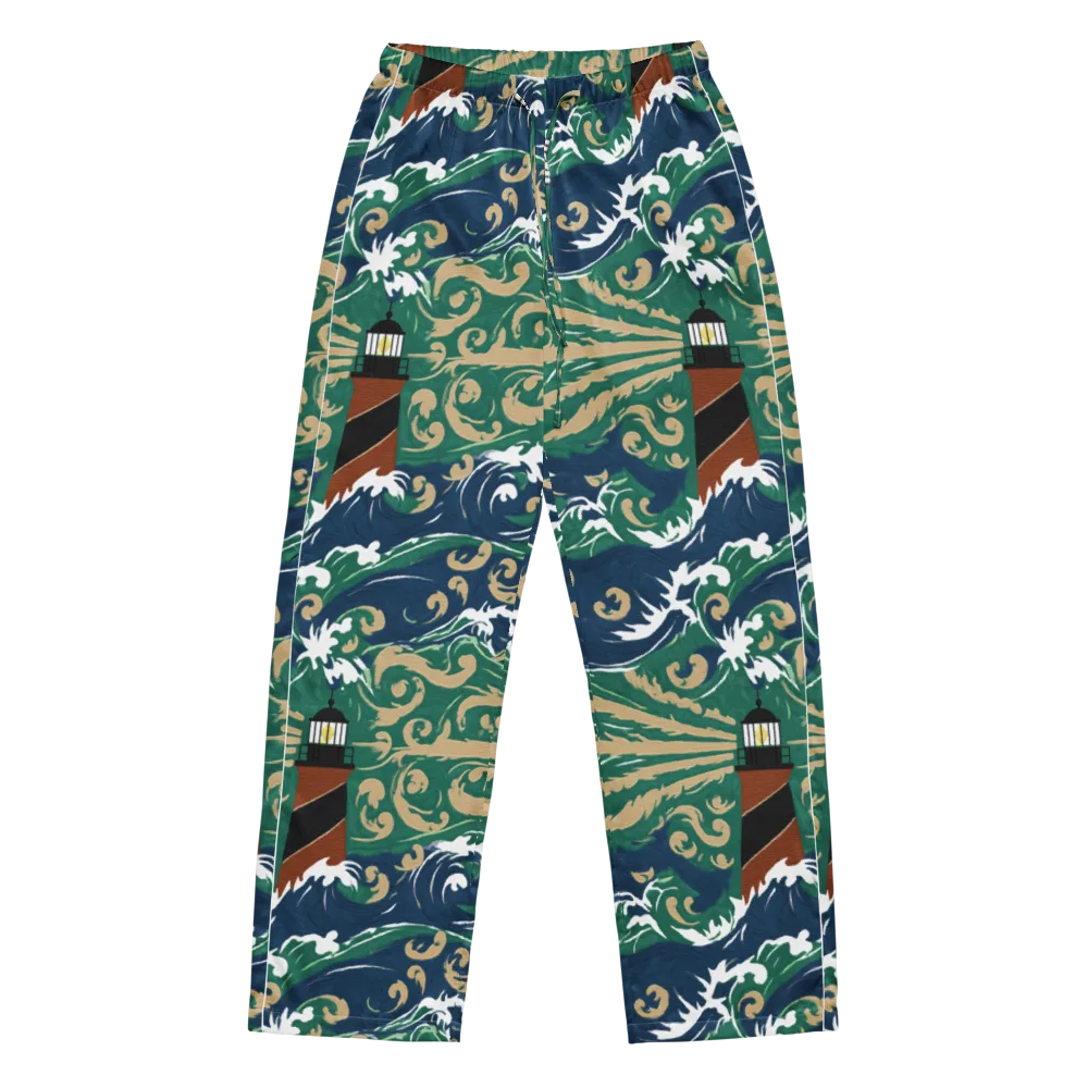 Beacon in the Breakers on Women's Pajama Pants — Front