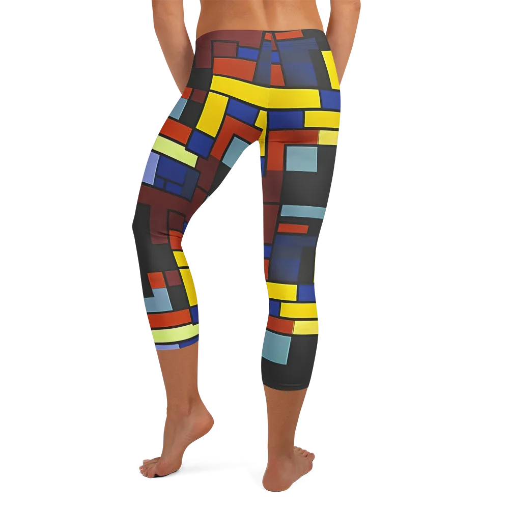 Ember Matrix on Capri Leggings — Back