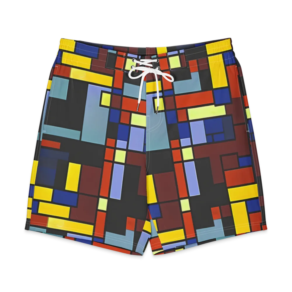 Ember Matrix on Men's Board Shorts — Front
