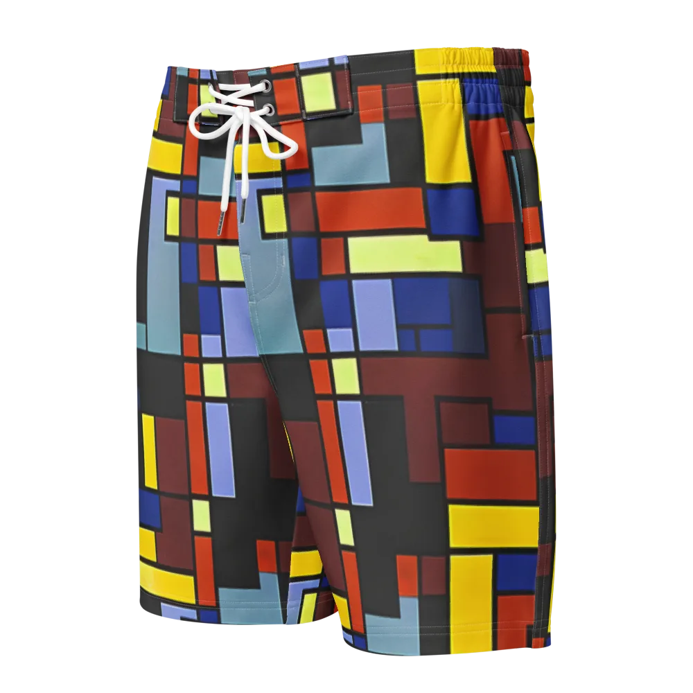 Ember Matrix on Men's Board Shorts — Front