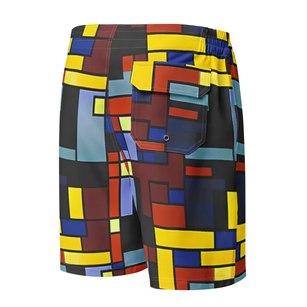Ember Matrix on Men's Board Shorts — Back