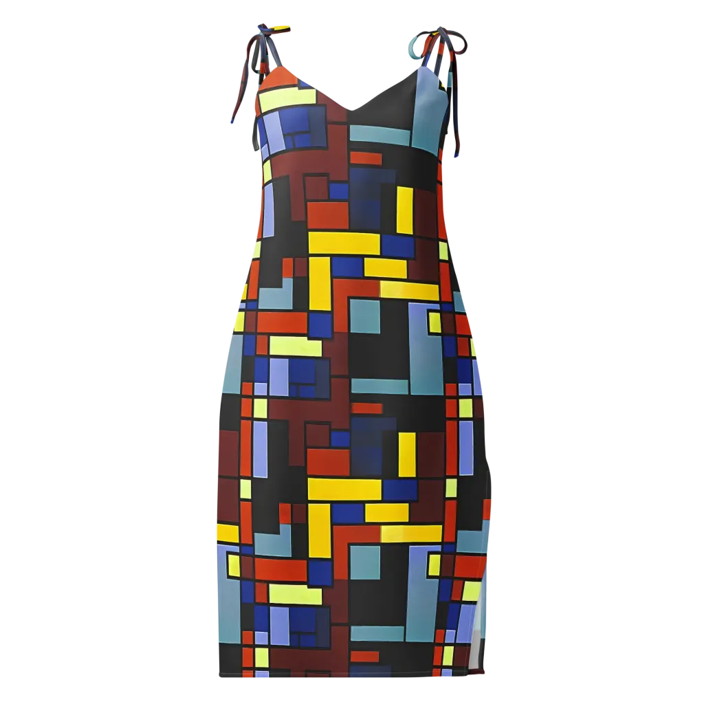 Ember Matrix on Slip Dress — Front