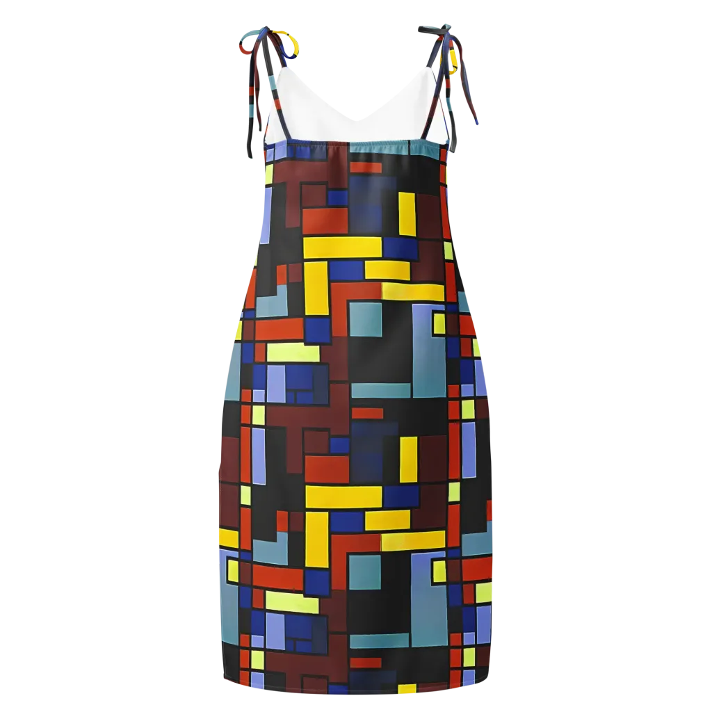Ember Matrix on Slip Dress — Back