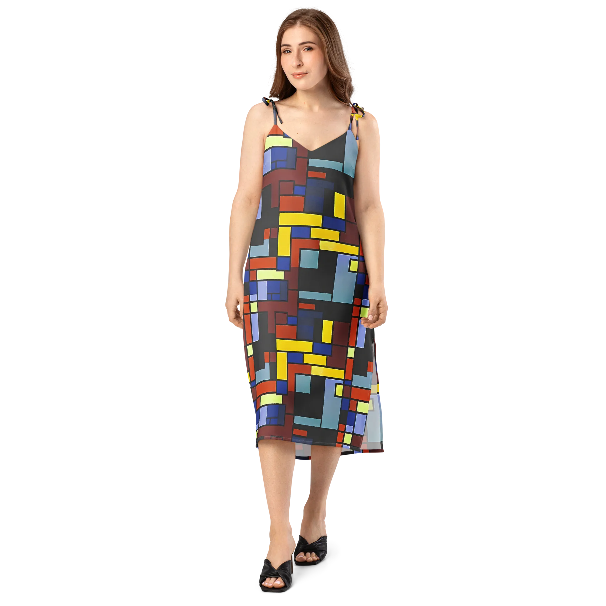 Ember Matrix on Slip Dress — Front