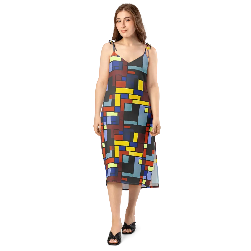 Ember Matrix on Slip Dress — Front