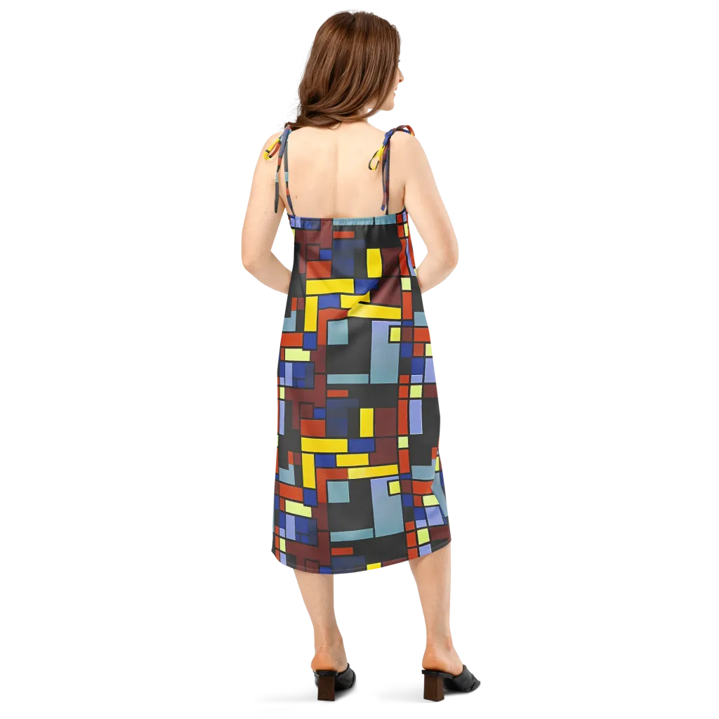 Ember Matrix on Slip Dress — Back