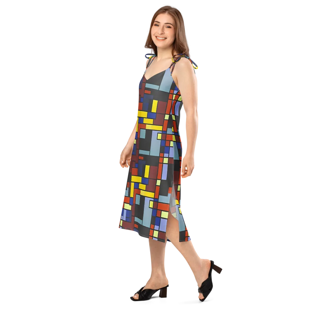 Ember Matrix on Slip Dress — Left Front
