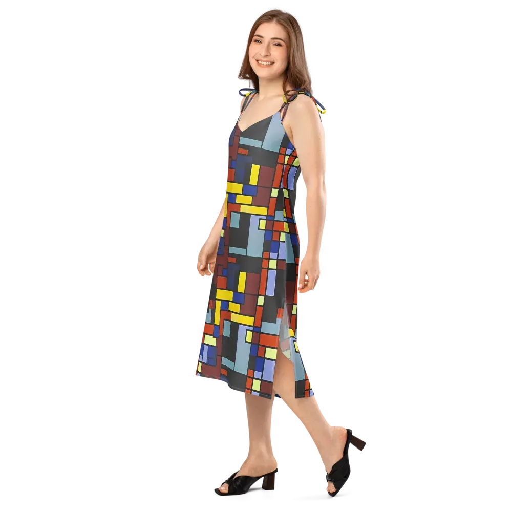 Ember Matrix on Slip Dress — Left Front