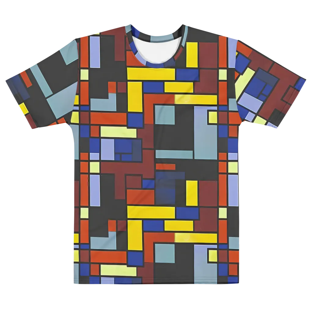 Ember Matrix on Men's Cotton Crew Neck T-Shirt — Front