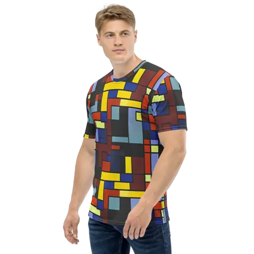 Ember Matrix on a Men's Crew Neck T-Shirt