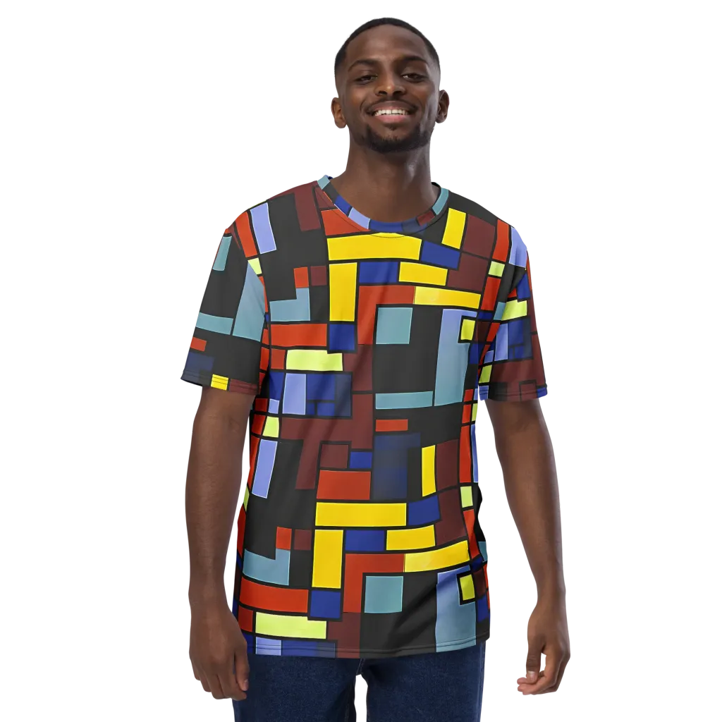 Ember Matrix on Men's Crew Neck T-Shirt — Front