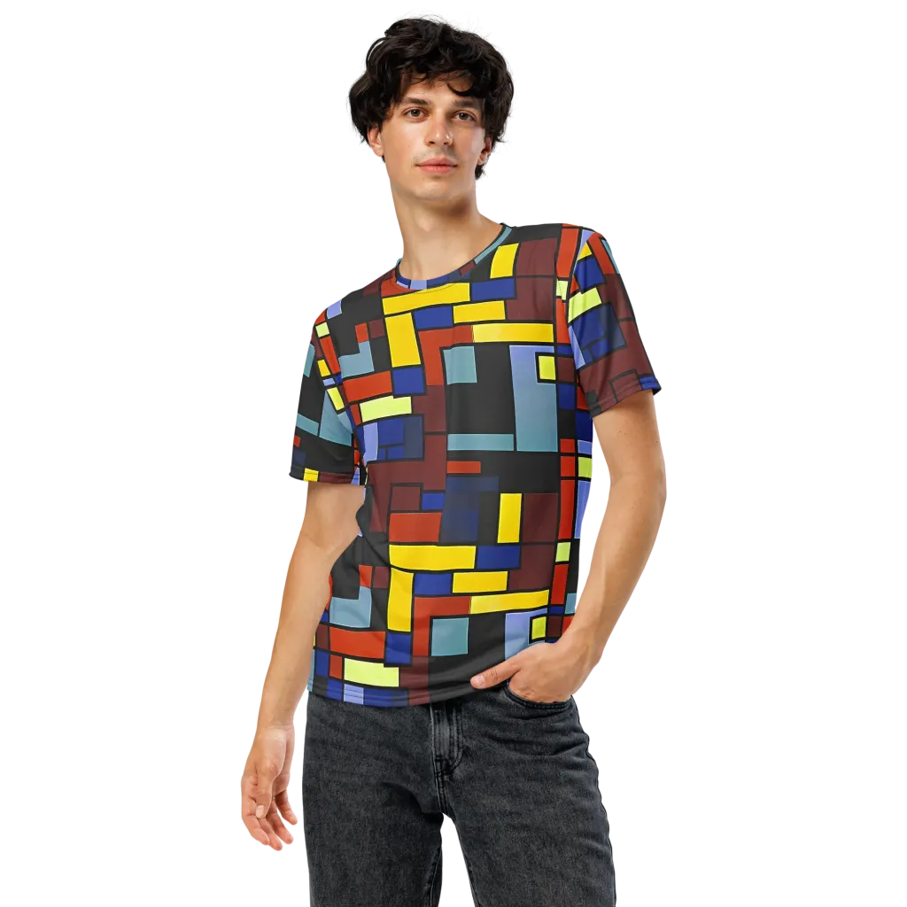 Ember Matrix on Men's Crew Neck T-Shirt — Front