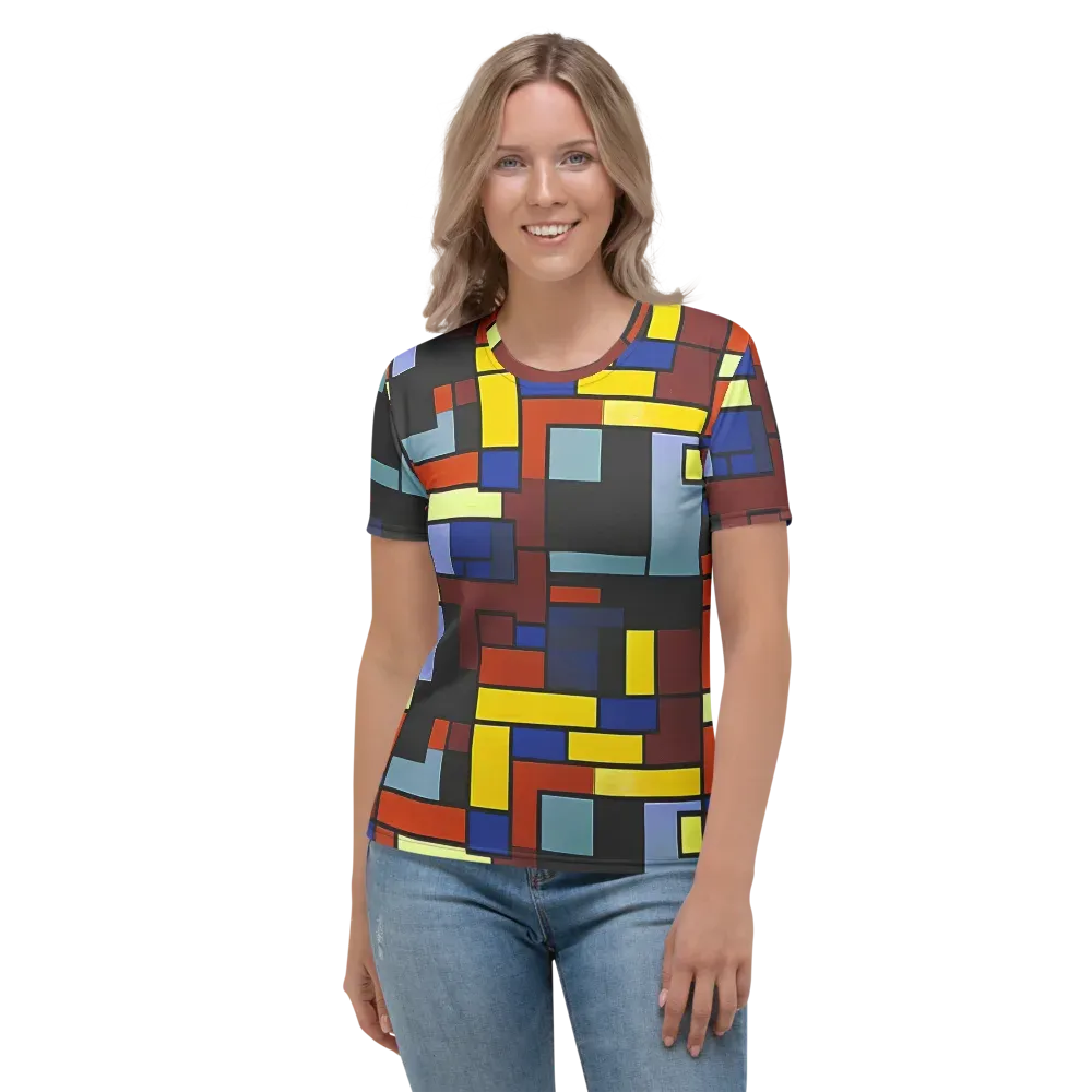 Ember Matrix on Women's Crew Neck T-Shirt — Front