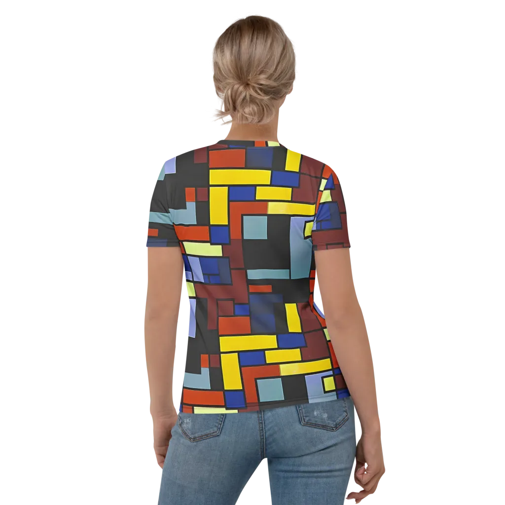 Ember Matrix on Women's Crew Neck T-Shirt — Back