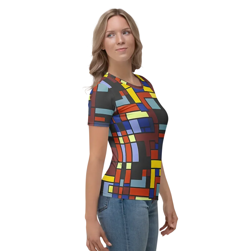 Ember Matrix on Women's Crew Neck T-Shirt — Right
