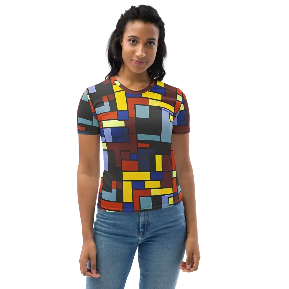 Ember Matrix on Women's Crew Neck T-Shirt — Front