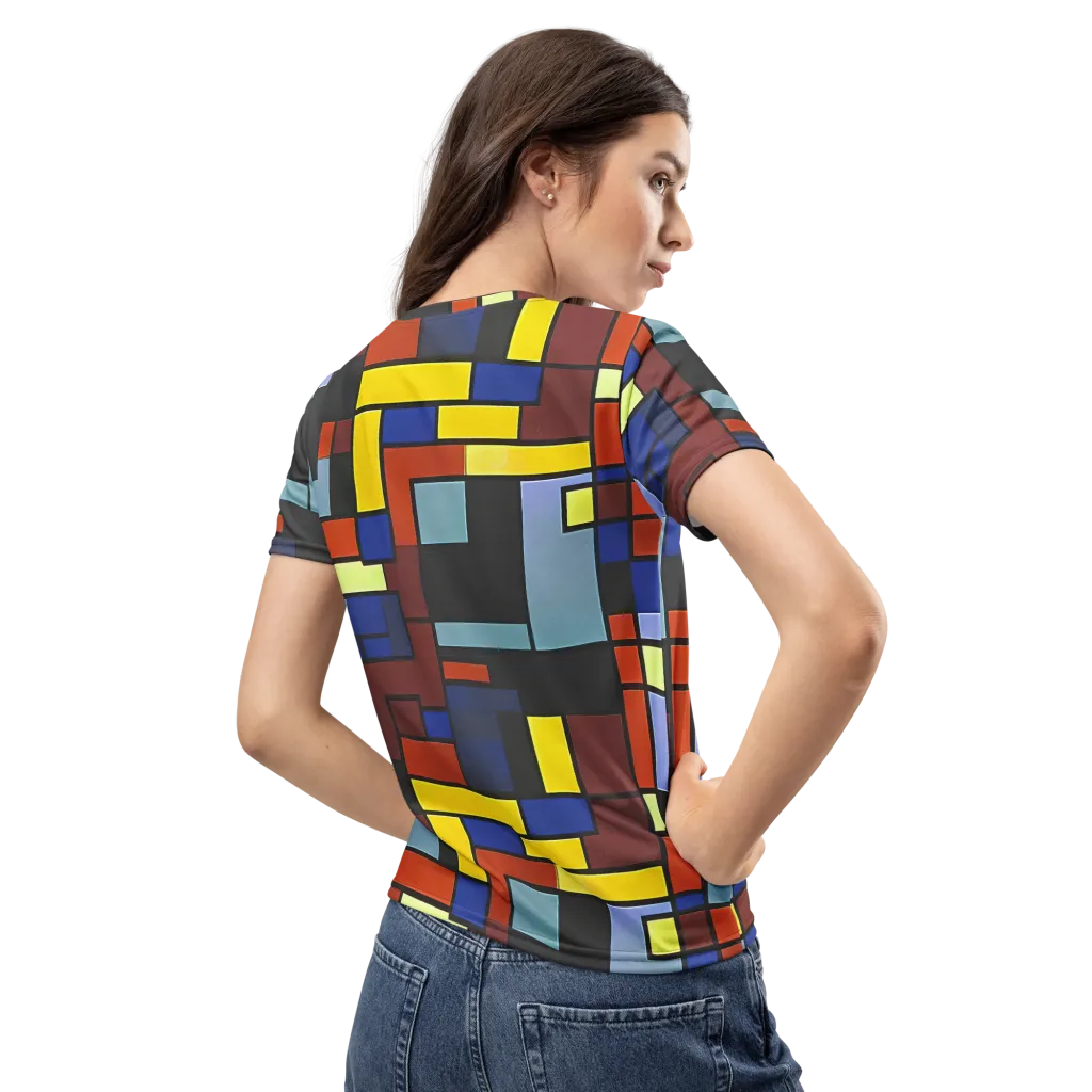 Ember Matrix on Women's Crew Neck T-Shirt — Back