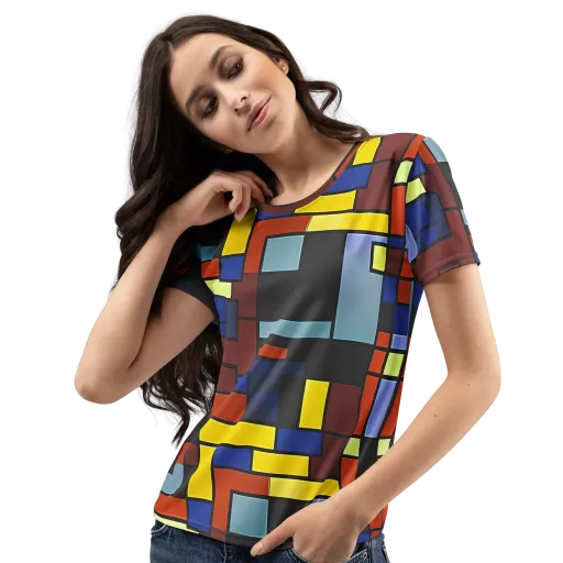 Ember Matrix on a Women's Crew Neck T-Shirt