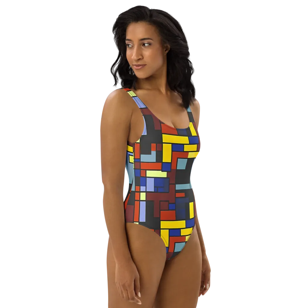 Ember Matrix on One-Piece Swimsuit — Right