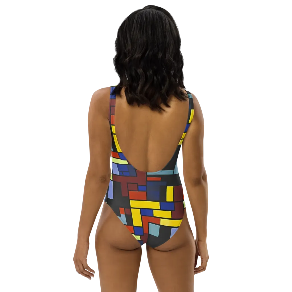 Ember Matrix on One-Piece Swimsuit — Back