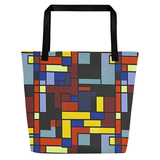 Ember Matrix on a Large Tote Bag W/ Pocket